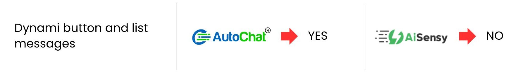 AiSensy Vs AutoChat - Comparing Dynamic Messages feature